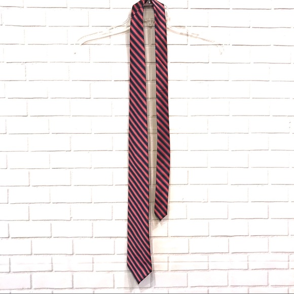 Dockers Red, White & Blue Striped Tie EUC - Picture 4 of 6
